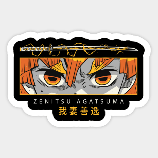 Zenitsu Eyes - Demon Slayer Sticker